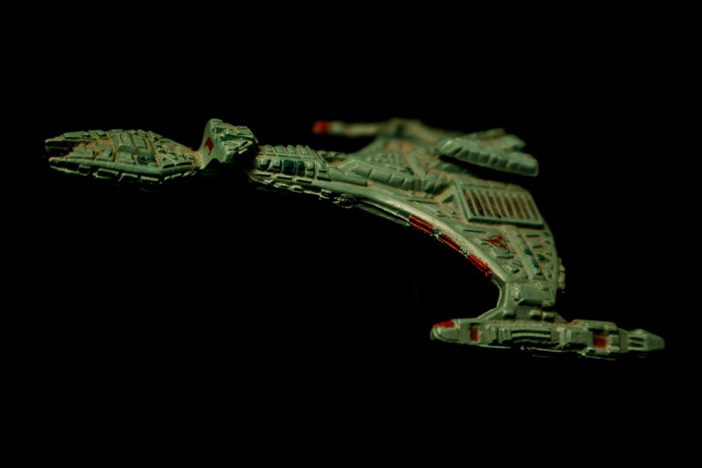 klingon, battle cruiser, toy
